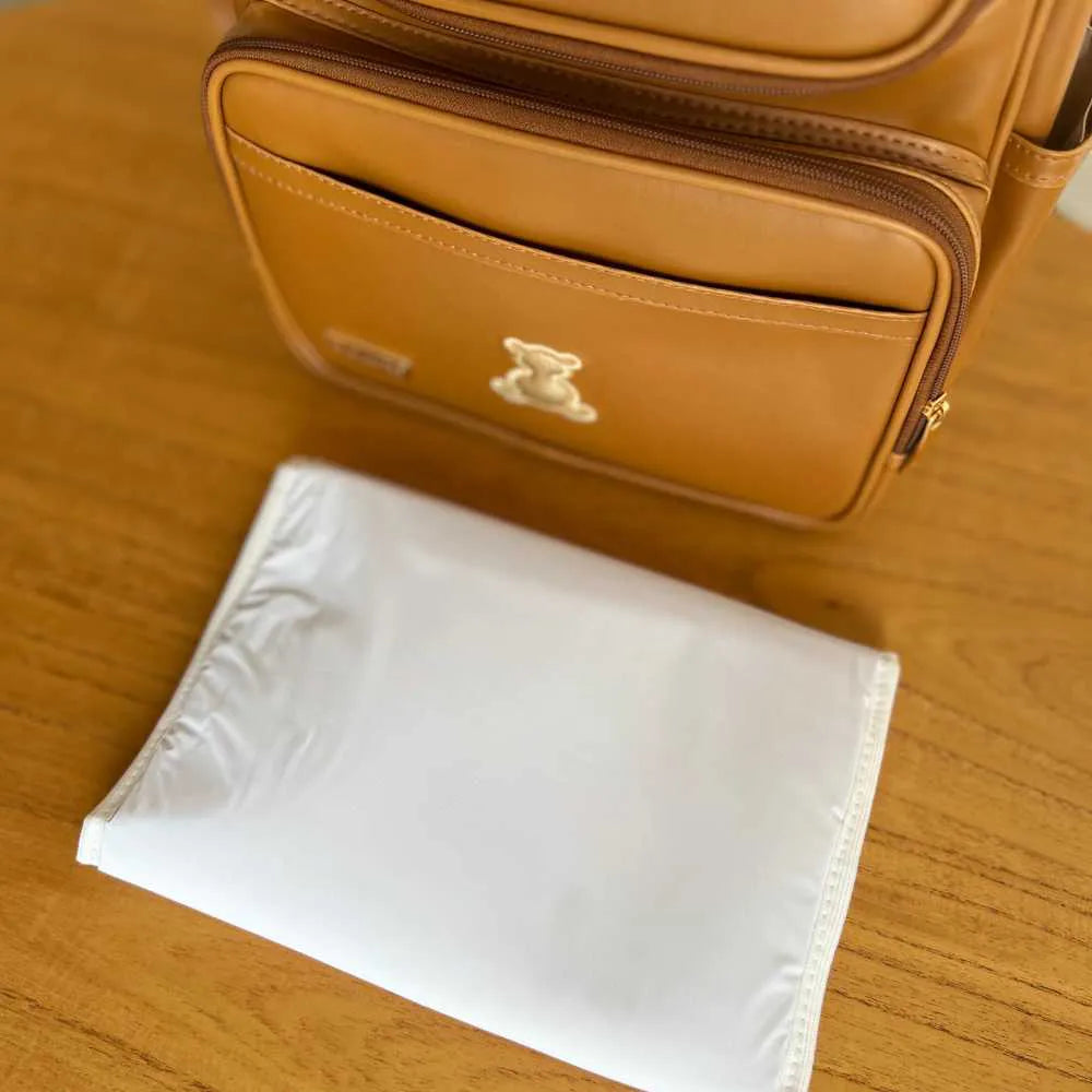 Kit Baby 4 Couro Personalizado | Caramelo