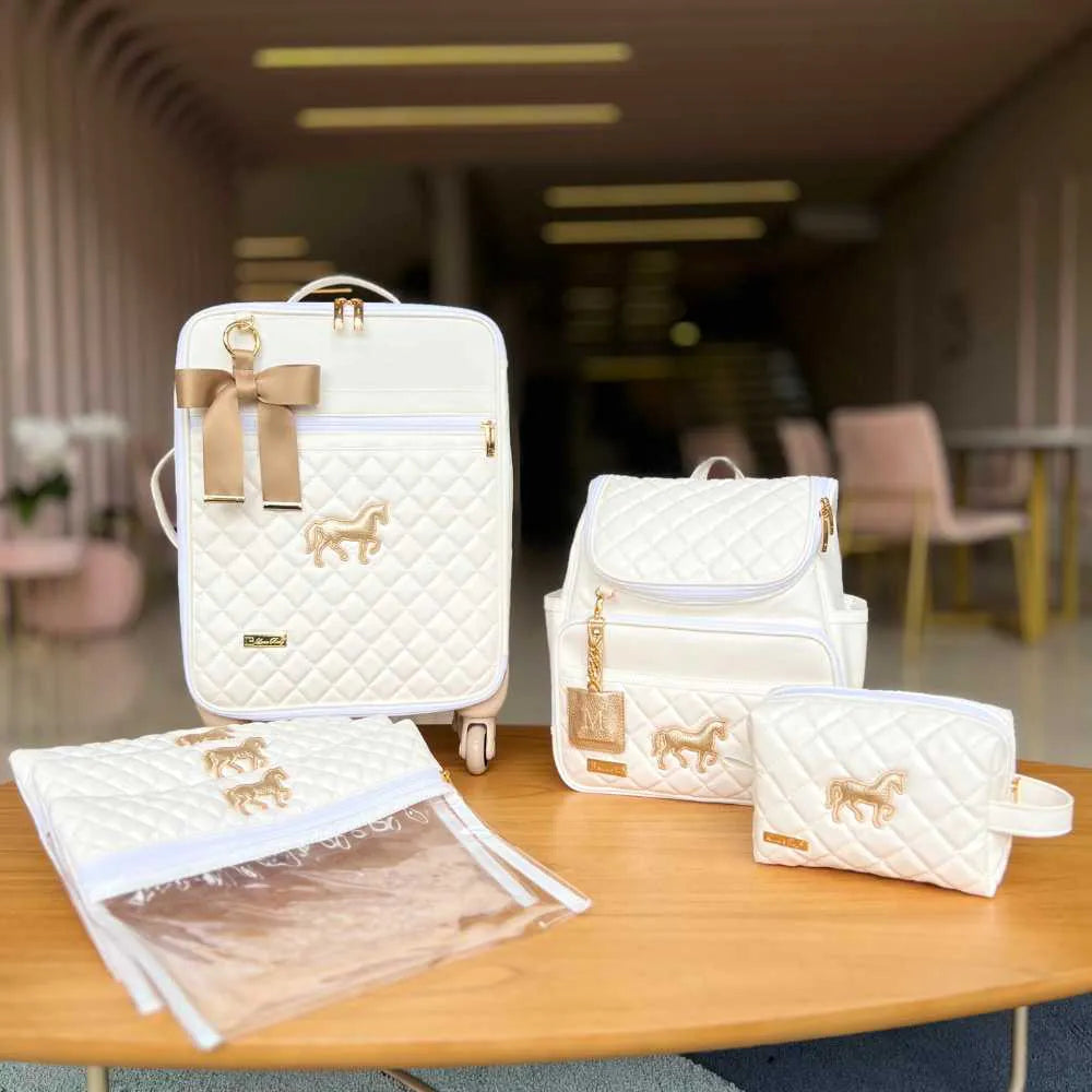 Kit Baby 4 Personalizado - Branco I Cavalo