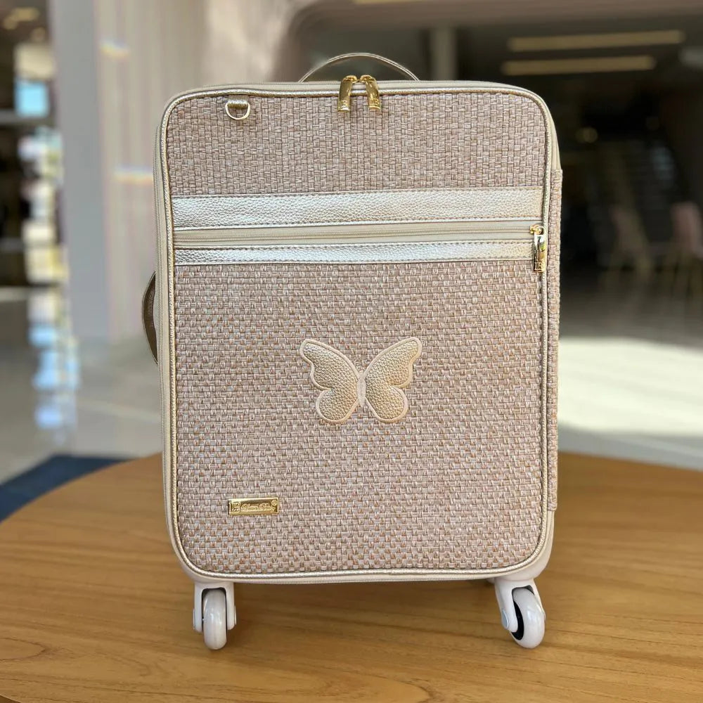 Kit Baby 4 Personalizado - Palha Ouro | Borboleta