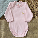 Kit 2 Body Suedine Liso Manga Longa