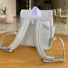 Kit Baby 4 Personalizado Linho Cru I Lavanda