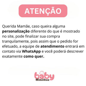 Kit de Fraldinha Completo e Personalizado com Nome do Bebê | 10 Peças Personalizadas