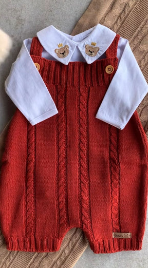 Kit Saída Maternidade Personalizável Completo Ursinho Laranja | Personalize Com o Nome do Seu Príncipe