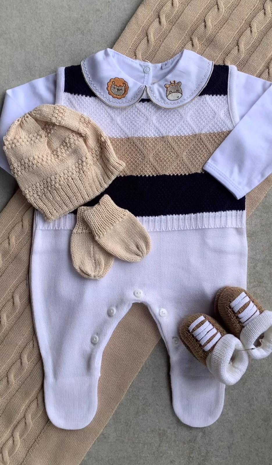 Kit Saída Maternidade Personalizável Completo Fazendeiro | Personalize Com o Nome do Seu Príncipe