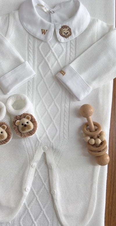 Kit Saída Maternidade Personalizável Completo Branco | Personalize Com o Nome do Seu Príncipe