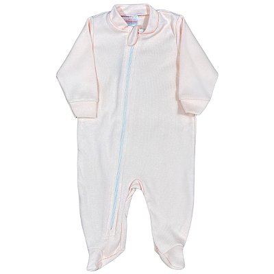 Kit 2 Macacões Zíper Suedine Liso