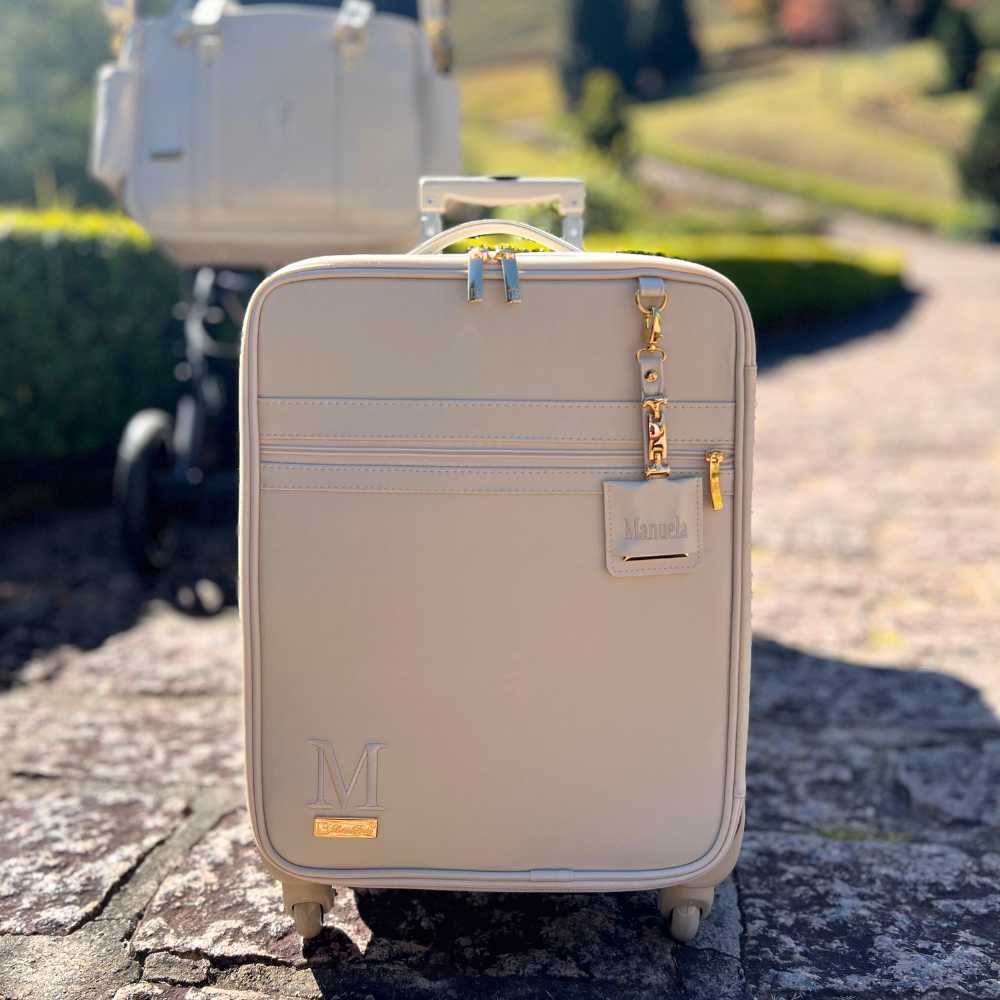 Mala Maternidade Bordo Bege | Personalizável