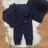 Saida Maternidade Trama Casaco, Macacão e Manta Profundo